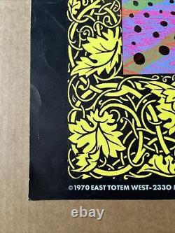 Ancient dance blacklight poster original vintage east totem west 1970