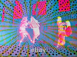Ancient dance blacklight poster original vintage east totem west 1970