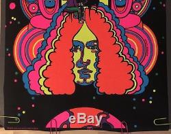 Arlo Guthrie Vintage Black Light Poster 1970's Psychedelic Pin-Up Folk Music