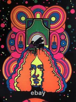 Arlo Guthrie vintage poster Blacklight Dream Merchants Psychedelic Music 1970