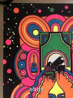Arlo Guthrie vintage poster Blacklight Dream Merchants Psychedelic Music 1970