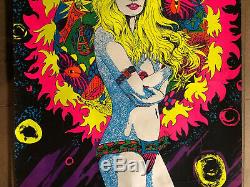 Astro Girl Original Vintage Black Light Poster Psychedelic Sexy Woman Pin Up
