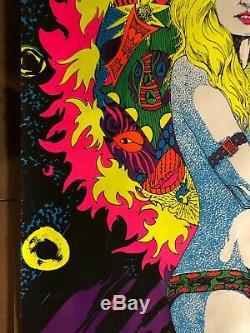 Astro Girl Original Vintage Black Light Poster Psychedelic Sexy Woman Pin Up