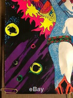 Astro Girl Original Vintage Black Light Poster Psychedelic Sexy Woman Pin Up