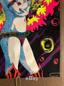 Astro Girl Original Vintage Black Light Poster Psychedelic Sexy Woman Pin Up