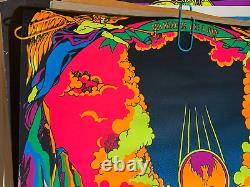 BAPTISM OF JESUS 1971 VINTAGE BLACKLIGHT POSTER By THE THIRD EYE -NICE! #7002