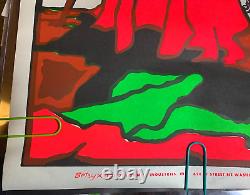 BETSY X POWER TO THE PEOPLE VINTAGE 1971 BLACKLIGHT POSTER By JEROME JOHNSON