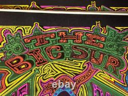 BIG SUR CRUSADE VINTAGE 1968 MOTORCYCLE BLACKLIGHT POSTER By Celestial Arts HUMP