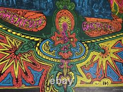 BIG SUR CRUSADE VINTAGE 1968 MOTORCYCLE BLACKLIGHT POSTER By Celestial Arts HUMP