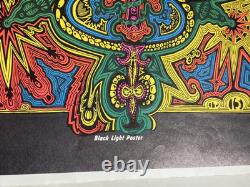 BIG SUR CRUSADE VINTAGE 1968 MOTORCYCLE BLACKLIGHT POSTER By Celestial Arts HUMP