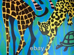 BLACKLIGHT CIRCUS VINTAGE 1968 BLACK LIGHT CELESTIAL ARTS POSTER By Ron Wander