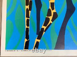 BLACKLIGHT CIRCUS VINTAGE 1968 BLACK LIGHT CELESTIAL ARTS POSTER By Ron Wander