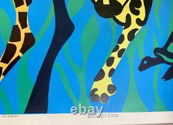 BLACKLIGHT CIRCUS VINTAGE 1968 BLACK LIGHT CELESTIAL ARTS POSTER By Ron Wander