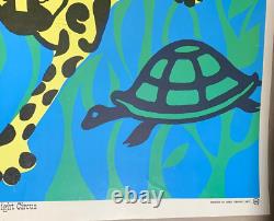 BLACKLIGHT CIRCUS VINTAGE 1968 BLACK LIGHT CELESTIAL ARTS POSTER By Ron Wander