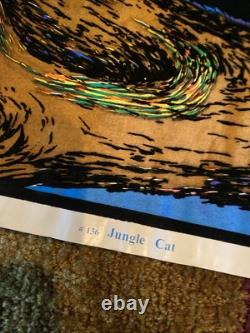 BLACK LIGHT POSTER JUNGLE CAT #136 1973, Funky Enterprises 35 X 23