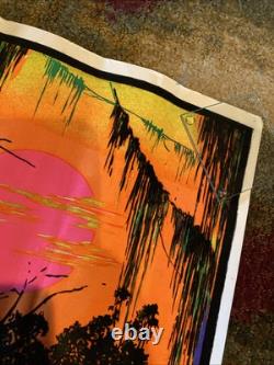 BLACK LIGHT POSTER JUNGLE CAT #136 1973, Funky Enterprises 35 X 23