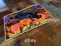BLACK LIGHT POSTER JUNGLE CAT #136 1973, Funky Enterprises 35 X 23