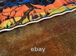 BLACK LIGHT POSTER JUNGLE CAT #136 1973, Funky Enterprises 35 X 23