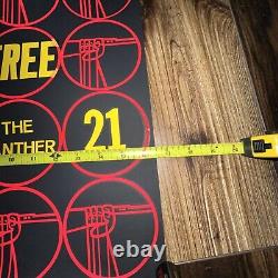 BLACK PANTHERS Free the Panther 21 Black light Poster Original 1960's