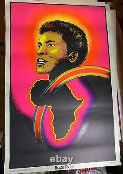 BLACK PRIDE 1972 VINTAGE BLACKLIGHT POSTER By PRO ARTS -NICE