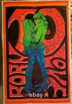 BORN TO LOVE 1971 VINTAGE PSYCHEDELIC POSTER By STAR CITY -NICE! 28x38