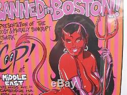 Banned In Boston, Art Poster By Coop, Chris Cooper, 1998, Original Signed Poster
