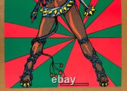 Barbara Vintage Poster Blacklight Pro Arts 1977 Warrior Woman Velvet 1970s