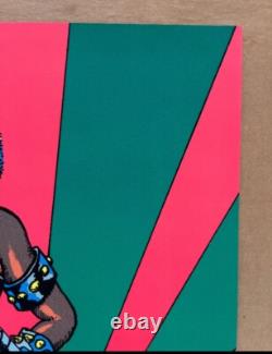 Barbara Vintage Poster Blacklight Pro Arts 1977 Warrior Woman Velvet 1970s