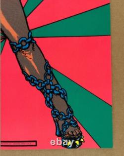 Barbara Vintage Poster Blacklight Pro Arts 1977 Warrior Woman Velvet 1970s