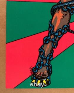 Barbara Vintage Poster Blacklight Pro Arts 1977 Warrior Woman Velvet 1970s