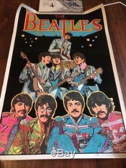 Beatles Original Black light Poster Scorpio Posters