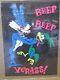 Beep Beep Yurass! Vintage Poster 1971 Black Light Roadrunner Coyote 18411