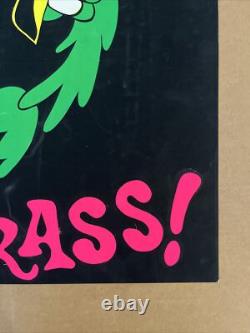 Beep beep yurass blacklight poster coyote road runner original 1960s