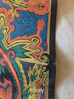 Big Sur Light Power Crusade Vintage 1968 Blacklight Headshop Poster 23 x 35