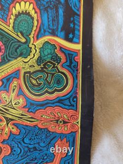 Big Sur Light Power Crusade Vintage 1968 Blacklight Headshop Poster 23 x 35