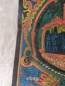 Big Sur Light Power Crusade Vintage 1968 Blacklight Headshop Poster 23 x 35