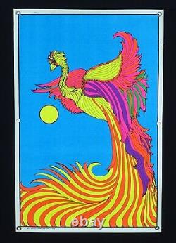 Bird / Chicken #180 Vintage Blacklight Poster Steve Sachs Kaminski Psychedelic