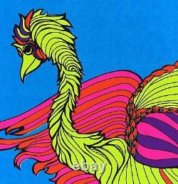 Bird / Chicken #180 Vintage Blacklight Poster Steve Sachs Kaminski Psychedelic