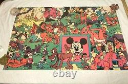 Black Light DISNEY Orgy WALLY WOOD 1960s Mad Character Disneyland Poster/Print