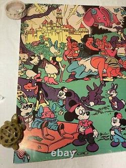 Black Light DISNEY Orgy WALLY WOOD 1960s Mad Character Disneyland Poster/Print