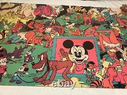 Black Light DISNEY Orgy WALLY WOOD 1960s Mad Character Disneyland Poster/Print