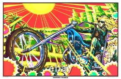 Black Light Poster Desert Rider 1970s