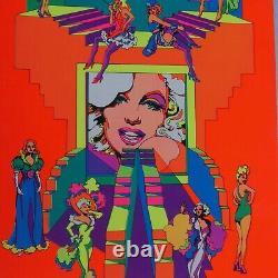 Black Light Poster Ron Chereskin Hollywood Beauties Queen Art