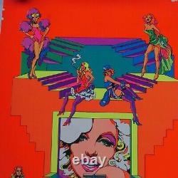 Black Light Poster Ron Chereskin Hollywood Beauties Queen Art