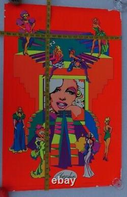 Black Light Poster Ron Chereskin Hollywood Beauties Queen Art