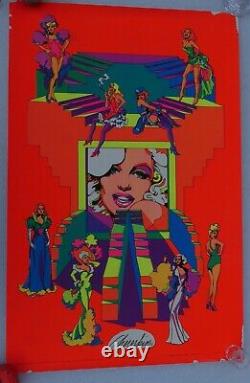 Black Light Poster Ron Chereskin Hollywood Beauties Queen Art