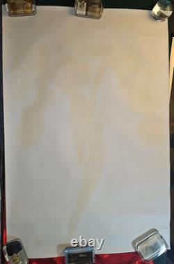 Black Light Poster, Velvet Desert Blossom 1970s, Vintage