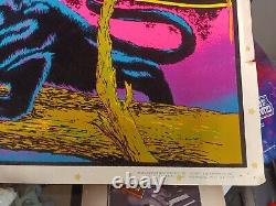 Black Light poster Jungle Cat 1973 Og