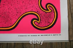 Black Madonna 1972 AA Sales vintage black light screenprint poster