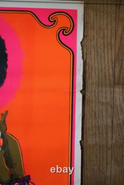 Black Madonna 1972 AA Sales vintage black light screenprint poster